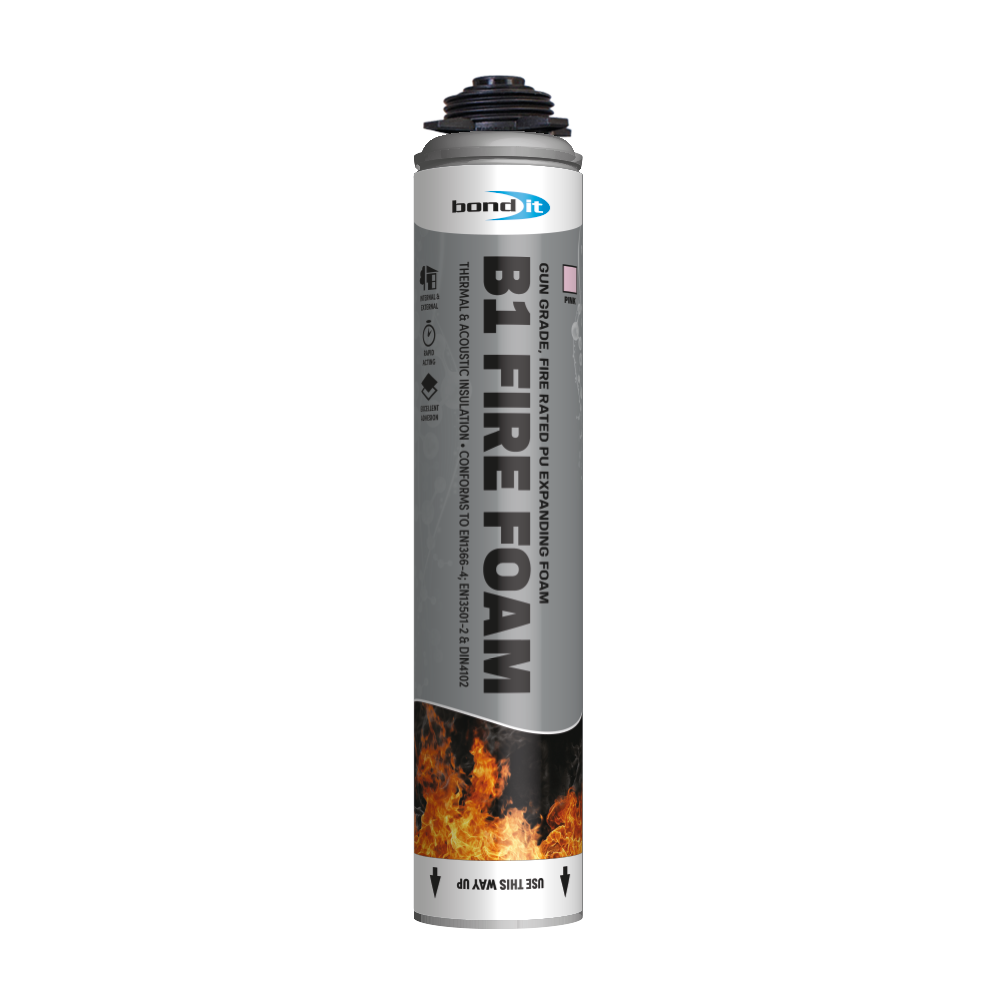 BONDIT B1 FIRE RESISTANT PU FOAM GUN GRADE PINK 750ML st